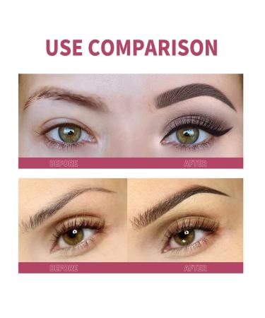 4D Hair Stroke Brow Stamp Brush - Ultra-Thin Eyebrow Hair Stroke Brush - Realistic Eyebrow Stamp Kit (Light Brown) - Buy Online on GoSupps.com