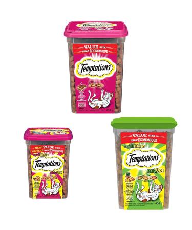 Temptations Cat Treats Hearty Beef Flavour 454g Tub & Temptations Mix-Ups Cat Treats & Temptations Mix-Ups Cat Treats Catnip Cat Treats+ Mix-Ups Cat Treats+ Catnip Beef 454 g (Pack of 1)