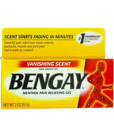 Ben Gay Vanish Scent 2oz Gel - Non-Greasy Pain Reliever (Pack of 5) - Buy Online on GoSupps.com