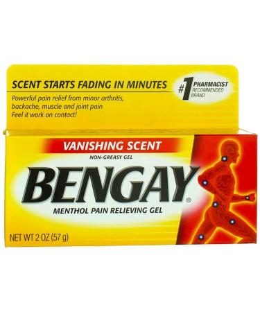 Ben Gay Vanish Scnt Size 2z Bengay Non-Greasy Vanishing Scent Pain Reliever Gel(pack of 5)