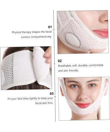 Beaupretty the facial lifting band Facial Strap facial cheek v shape V-Line Chin Band tape sleeping Thin belt the Nylon Mesh woman Tape - Buy Online on GoSupps.com