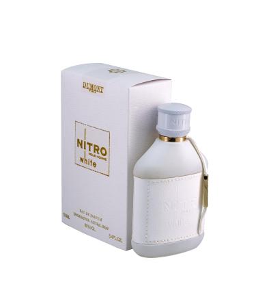 Dumont Nitro White Eau De Parfum Men 3.4 Fl Oz (Pack of 1) Fresh and Uplifting