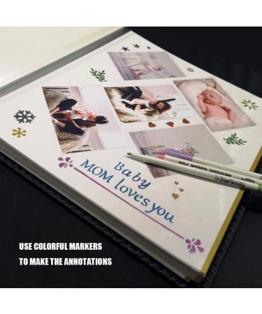 Totocan Photo Album Self Adhesive Pages  Large Magnetic Self-Stick Picture Album with Leather Vintage Inspired Cover  DIY Albums Holds 3X5  4X6  5X7  6X8  8X10 10X12 Photos (Darkgreen 40 Pages) 13.2"x13" 40pgs DarkGreen - Buy Online on GoSupps.com