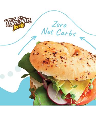 ThinSlim Foods Keto Everything Bagels - Low Carb Alternative for Bread or Hamburger Bun - 12 oz (2 Pack) - Buy Online on GoSupps.com