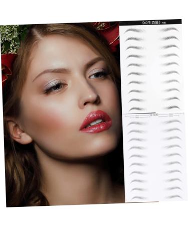 Beavorty 2 Sheets Waterproof Stickers Realistic Eyebrow Transfer Eyebrow Stickers 4d Disposable Tool - Buy Online on GoSupps.com