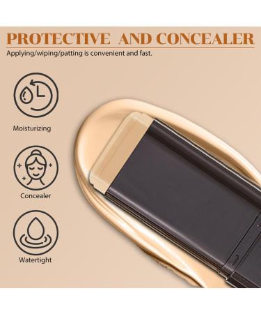 AmourGlint Foundation stick makeup multifunction pen with brush for concealer and contour full coverage and moisture for all skin types 5 20 g 5 20 g 1er Pack - Buy Online on GoSupps.com