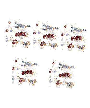 FRCOLOR 10 Sets Bridal Headwear Wedding Hair Accessories Bridal Comb Vintage Hair Accessories Wedding Headpiece for Bride Tiaras Hair Pin Bridal Hair Clips Bridesmaid Wedding Dress Hairpin