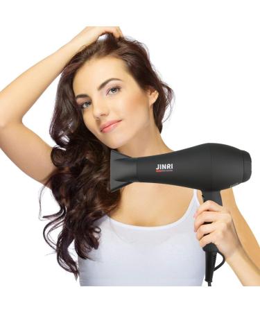 JINRI 1875W Negative Ion Hair Dryer - Professional Blow Dryer with Diffuser & Concentrator 2 Speed & 3 Heat Settings - International Shipping Available - Buy Online on GoSupps.com