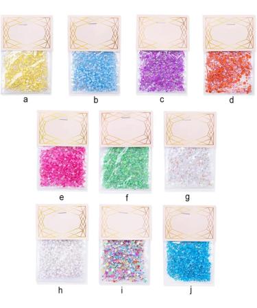dijiusidy 1440 Pieces Glass Crystal Set Eye-catching 3D Tips Decoration Nail Art Rhinestones DIY Handcraft Manicure Accessories Green - Buy Online on GoSupps.com