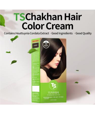 Buy TS Chakhan Hair Color Cream No.7 Light Brown - PPD & Ammonia Free Easy to Use Mild Hair Dye - Buy Online on GoSupps.com