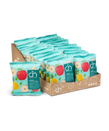 Natural Crispy Dried Apple with Pineapple Juice 24 x 18g - Natural No Added Sugar Gluten Free Convenient Packaging.