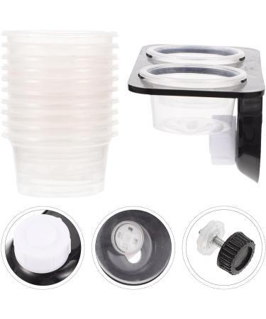 Reptiles Feeding Bowl Breeding Tank Feeder Food Water Dish for Crested Gecko Magnetic Reptile Feeding Dish 11.7X6.3X5.7CM Black - Buy Online on GoSupps.com