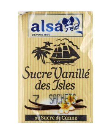 Alsa Vanilla sugar from the Isles with cane sugar - The 7 sachets, 53 g