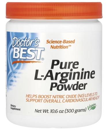 Doctor's Best Pure L-Arginine Powder | Energy and Circulatory Support - 300g