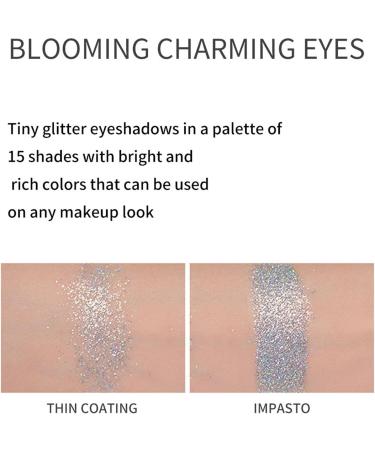 15 Colors Shimmer Eyeshadow Palette | Shimmer Glitter Makeup Palette Set | Long Lasting High Pigmented Eye Shadow Powder Pallet for Girls Women A:01 - Buy Online on GoSupps.com