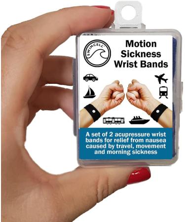 SwimCell Travel Sickness Bands - Morning Sickness Relief Wristbands 2 Pairs (Adult and Children) Pink/Blue - Buy Online on GoSupps.com