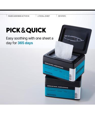 Mediheal Derma 365 Madecassoside Mask - 30 Daily Skin Care Masks for Calming & Comforting Skin | Best International Shipping - Buy Online on GoSupps.com