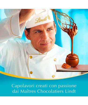 Lindt Lindor Caramello Salato Pralines au chocolat au lait et cristaux de sel avec caramel doux sal 200 g - Buy Online on GoSupps.com
