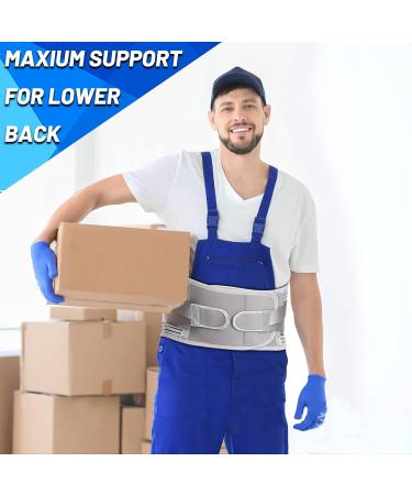 Medium Back Support Belt with Lumbar Pad | Lower Back Pain Relief for Men & Women | Breathable Anti-Skid Design | Ideal for Herniated Disc, Sciatica, Scoliosis | Fits Waist 30-37 - Buy Online on GoSupps.com