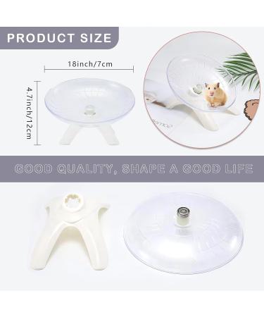 Skyzone Hamster Wheels Silent Spinner 18cm Hamster Running Wheels with Adjustable Stand for Caged Dwarf Syrian Hamster Gerbils and Other Small Animals - Buy Online on GoSupps.com