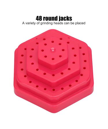Nail Drill Holder - 48 Large Holes Storage Stand for Home & Studio Use | Pink Nail Tools - Buy Online on GoSupps.com