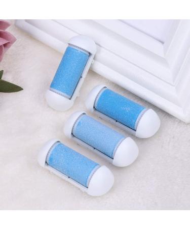 Replacement Rollers Foot Care Tool - 4 Pieces Blue Smooth Skin Remover for Pedicure - Buy Online on GoSupps.com