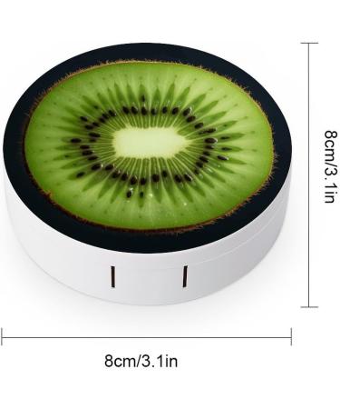 Kiwi Slice Print Contact Lens Case - Plastic Travel Box & Care Container for Contacts - Buy Online on GoSupps.com