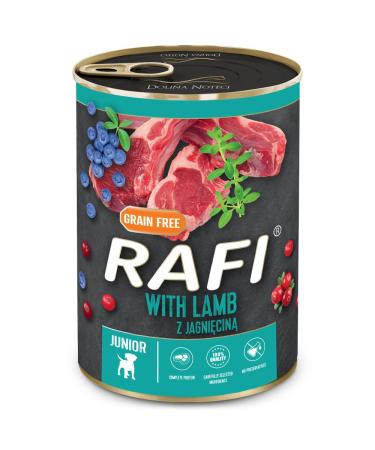 Wet Food for Dogs DNP Sp. z oo PUSZ RAFI PUSZ. 400 g Lamb Junior on the Paw