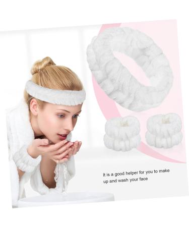 FRCOLOR 2 Sets Headband Wash Wristband Head Bands Wrist Bands Makeup Headband and Wristband Spa Headband and Wristband Spa Headbands Facial Headband for Women Makeup Wristband - Buy Online on GoSupps.com