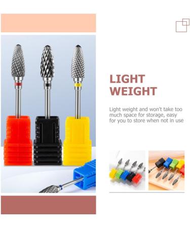 POPETPOP 3pcs Nail Polisher Nail Grinding Head Nail Drill Bits Nail Drill Tips Drill Bits Heads Power Manicure Tools Nail Bits for Nail Drill Tungsten Steel Alloy Portable Replacement Head 7x1.3cmx3pcs As Shownx3pcs - Buy Online on GoSupps.com