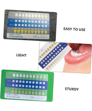 Buy Gatuida Tooth Color Card - 20-Piece Bleached Shade Guide for Accurate Color Matching | PVC Metric Hooded Delivery | Ideal for Dental Professionals & Patients - Buy Online on GoSupps.com