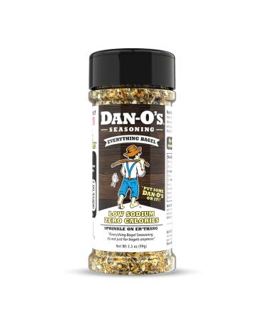3.5 oz Dan-Os Everything Bagel Seasoning | All-Natural, Low Sodium, Zero Sugar, All-Purpose Seasoning