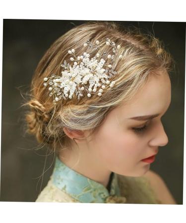 FRCOLOR Bridal Hair Comb hair DIY clips for hair rhinestone headpiece bridal headpiece wedding hair clip floral headpiece rhinestone hair clip hair pin crystal bride hair Floral Hair Clips - Buy Online on GoSupps.com