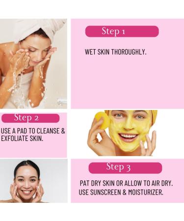 Jupiters Bloom Turmeric Kojic Acid Face & Body Pads - Fades Dark Spots Exfoliates Skin Vitamin B5 - 40 Count (4 Fl Oz - Buy Online on GoSupps.com