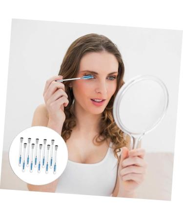 Housoutil Foam Protectors 10pcs Diamond Mascara Brush False Lash Mascara Lash Shampoo Beauty Eyelash Miss Set Eyebrow Comb 11.3x1.1cm Blue - Buy Online on GoSupps.com
