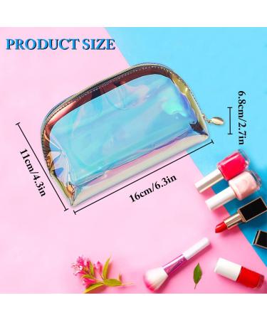 Holographic Makeup Bags - Waterproof Transparent & Dazzling Cosmetic Bags for Women & Teens - Portable & Stylish Storage for Brushes Pens & Gifts - Buy Online on GoSupps.com