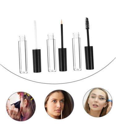 FOMIYES 6pcs Eyeliner Eyelash Bottle Transparent Mascara Eyelashes Clear Lipgloss Lip Gloss Tubes Plastic - Buy Online on GoSupps.com