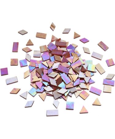 Iridescent Mosaic Glass Tiles - 200 Pieces Stained Glass Tile for Mosaic Craft - Autumn Assortment - Buy Online on GoSupps.com