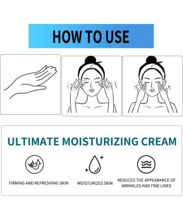 Teegxddy 1 piece Centella Moisturizing Cream Centella Asiatica Cream Ultimate Moisturizing Cream Pore Refining Antioxidant and promotes collagen regeneration Face Cream contains Hyaluronic Acid - Buy Online on GoSupps.com