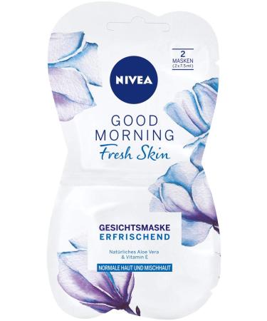 Nivea Good Morning Fresh Skin Face Mask in a Pack (1 x 15 ml) refreshing facial care mask spoils the skin skin care mask for normal and combination skin - Buy Online on GoSupps.com