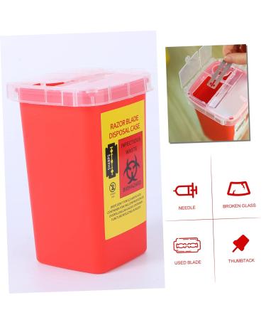 Mobestech 5 STK Blade Disposal Container - Portable Razor Bank & Travel Case for Safe Needle Waste Disposal - Buy Online on GoSupps.com