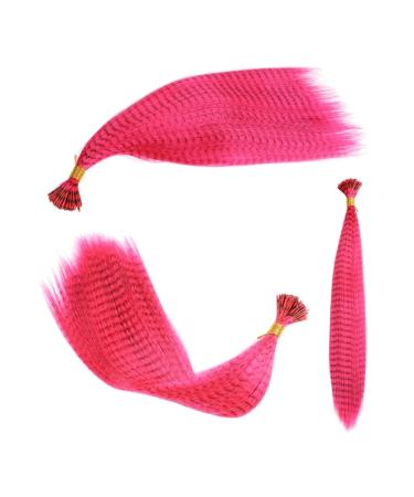 Feather Hair Extension Kit Feathers for hair extension synthetic colorful strands of fake feathers in hair accessories for women hairpiece extensions (Color : 12 Size : 16inches) 16inches 12