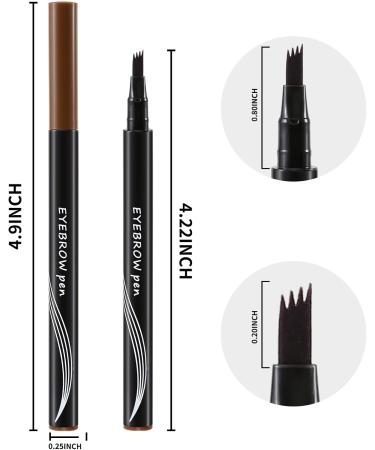Boobeen Waterproof Micro Tip Eyebrow Pen - Long Lasting Dark Brown - Buy Online on GoSupps.com