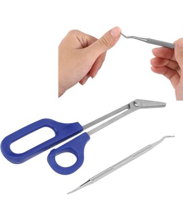 Long Handled Toenail Scissors Set with Ergonomic Design Comfort Handle for Easy Nail Trimming - Buy Online on GoSupps.com