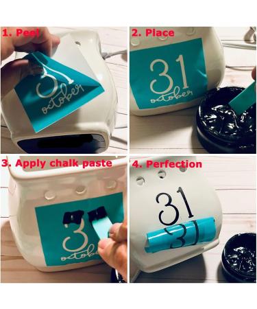 GAGA Stencil Chalk Paste Paint Kit - 8 Bottles Screen Printing Ink Set for DIY Home Decor & Crafts - 8 Colors - Buy Online on GoSupps.com