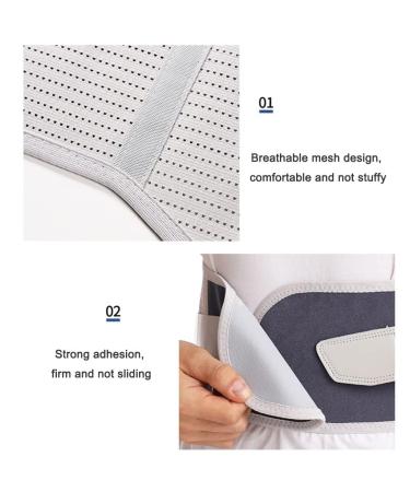 Buy X-Large Gray Lumbar Back Support Belt for Pain Relief | Ergonomic Back Brace for Sciatica & Herniated Disc - Adjustable & Comfortable for Men & Women - Buy Online on GoSupps.com