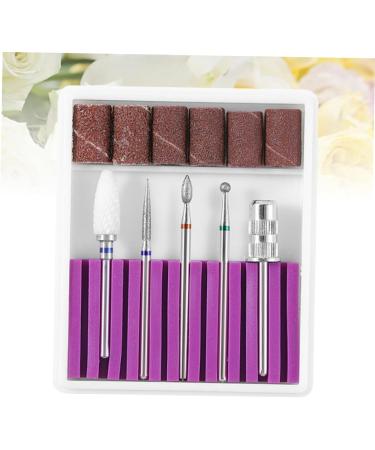 POPETPOP 1 Set Nail Drill Bits for Acrylic Nail Drill Heads Pedicure Bits Drill Bits for Nails Manicure Drill Bits Nail Drill Tool Ceramic Nail Bits Nail Gel Grinding Head Purple Ceramics 4.50X0.30X0.30CM Purple - Buy Online on GoSupps.com