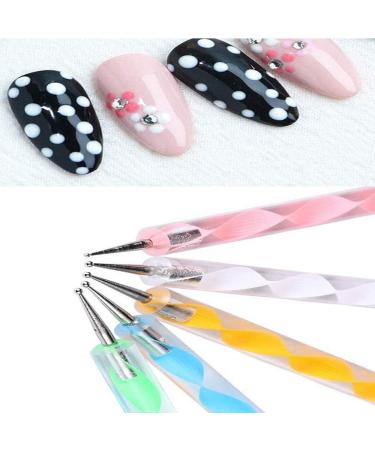 10Pcs Professional Nail Art Dotting Pens Set for Manicure - DIY Nail Art Tools - Buy Online on GoSupps.com