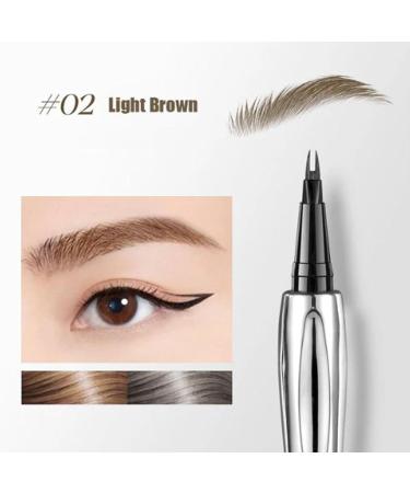 Cooklesa Eyebrow Cooklesa 2024 Upgraded Natural Waterproof Eyebrow Pen with Microfine Tip Two-Pronged Eyebrow Pencil 3D Long-Lasting Natural Waterproof Microblading Eyebrow Pen Makeup (Gray Brown) - Buy Online on GoSupps.com