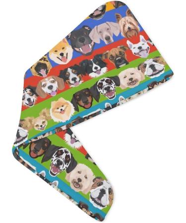 Buy Colorful Dogs Microfiber Hair Towel Wrap - Super Absorbent 10"x26" Hair Turban for Women - Buy Online on GoSupps.com